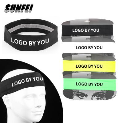 China Custom Elastic Elastic Adjustable Sports Sweat Sweat-Band Hair Bands Hair Home Use Headband For Short for sale