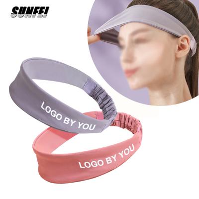 China Sunfei Anti Slip Custom Logo Headband Anti Sweat Outdoor Head Sweat Band Headbands Knotted Headband For Sports Running Cycling Yoga for sale