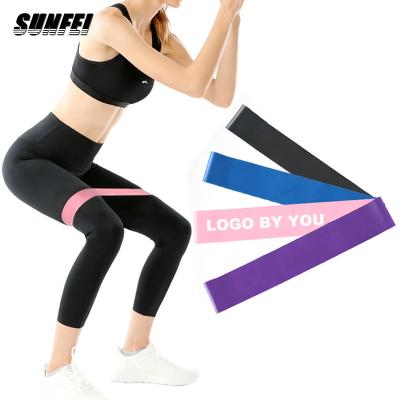 China Pull Rope Custom Latex Loop Resistance Band Yoga Fitness Exercise Resistance Loop Bands Set Mini Latex Resistance Band Gym Equipment for sale