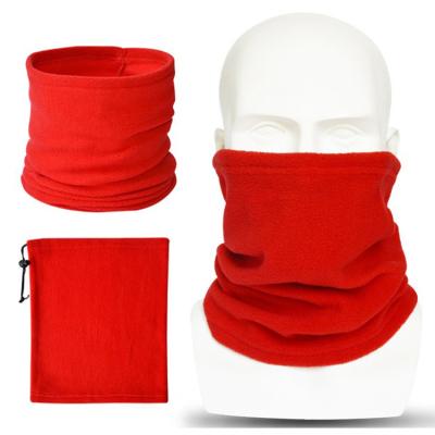 China Cheap Promotional Thick Fleece Warm Outdoor Adjustable Neck Plain Winter Plain Tube Warmer Scarf for sale