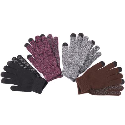 China Trendy Selling Sports Touch Screen Slipper Best Anti Cycling Running Winter Acrylic Knit Gloves for sale