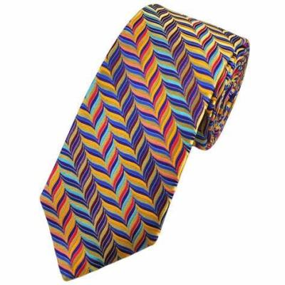 China Low MOQ High Quality Custom Logo 100% Polyester Mulberry Silk Tie for sale