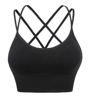 China Women's Breathable Yoga Bra Plus Size Yoga Bra Strappy Back Yoga Bra for sale