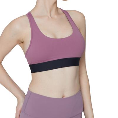 China Breathable Buckle Beauty Back Sports Underwear Women Waist Gather Stereotypes Running Fitness Yoga Bra Vest Bra for sale