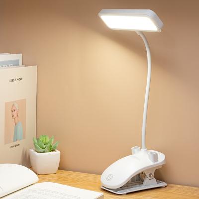 China Modern Clip Led Desk Lamp 3 Color USB Dimmable Eye Protection Desk Light Bedroom Clip Fill Bedside Lamp for sale