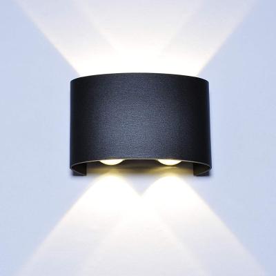 China Quality modern black white color indoor ip65 waterproof residential bathroom 4W led wall light for sale