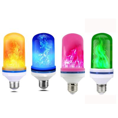 China Warehouse Led Flame Bulb 4 Modes Fire Bulb E26/E27 Base Flame Bulb With Gravity Sensor Christmas Decorations Indoor Outdoor for sale