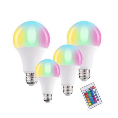 China Home Decorative Colorful RGB Atmosphere LED Light Bulb Blub 3W 5W 9W 12W Dimmable Control Indoor Smart Lamp Colorful Changing Bulb for sale