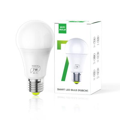 China E27 RGB Smart LED Bulb Indoor Smart Lamp WiFi Dimmable Magic Light Bulb with Smart Life APP, Voice Control for Google Home for sale