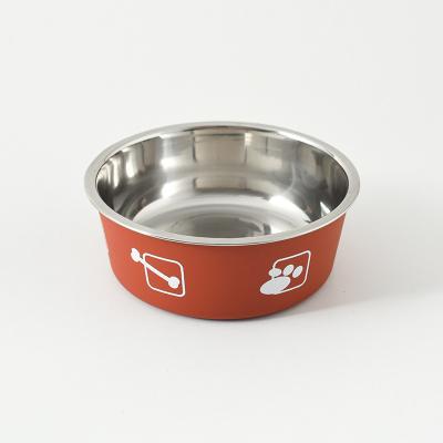 China High Quality Sustainable Cat Food Bowl Stainless Steel Dog Safe Lightweight Imperial Dog Bowl for sale