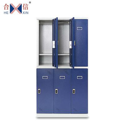 China New Products Cheap 6 Doors Steel Wardrobe Adjustable Interesting Adjustable Bedroom Design (Other) for sale