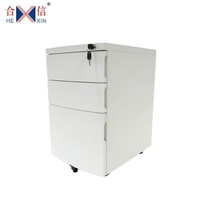 China Large Pedestal 3 Drawers Adjustable Movable Folder Document Stainless Steel Office Metal Storage Cabinet (Other) for sale