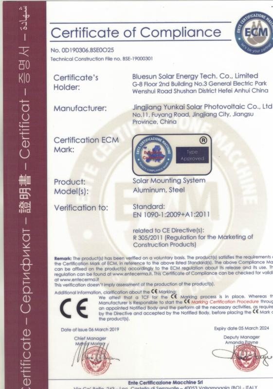 CE - Bluesun Solar Co., Ltd.