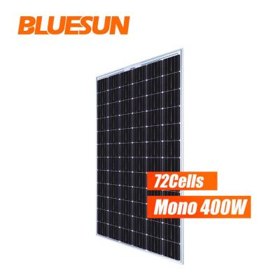 Китай 2020 bluesun solar panel 380w 390w 400w black transparent bifacial frameless bluesun solar panels BSM400M-72B продается