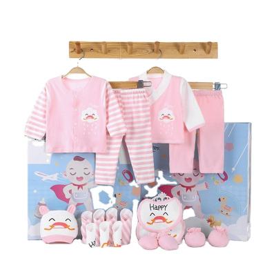 China Breathable High Quality Luxury Newborn Romper Set Suit Wholesale 11pc Baby Suit Baby Clothes Set for sale