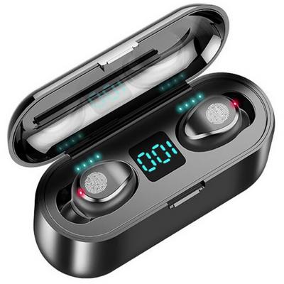 China With Power Bank 2021 New F9 Tws Auriculares Earbuds LCD Display Show BT 5.0 2000mah Powerbank Audfonos Waterproof Wireless Earbuds F9 for sale