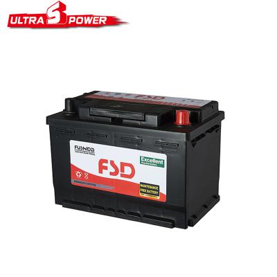 China china maintenance free DIN 12v 60ah korean auto car battery for sale