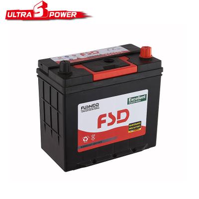 China JIS standard maintenance free 45ah car bus accumulator auto battery 12v for sale