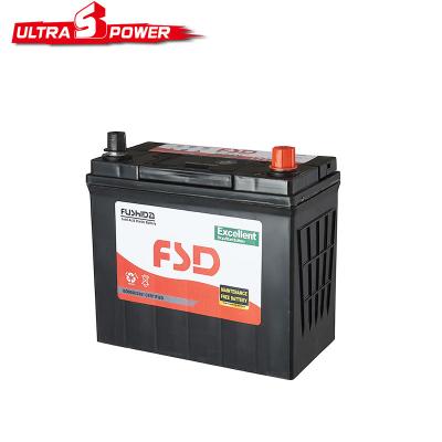 China Lead-acid Battery 12v 55ah plates Starting Maintenance Free Car Battery for sale