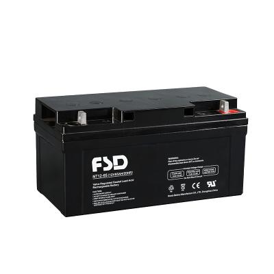 China Manufacture lead acid rechargeable sealed deep cycle battery 12v 65ah for sale for sale