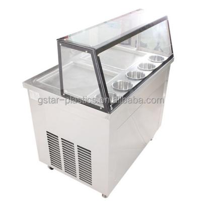 China Cheap Commercial Double Ice Cream Pan Fried Ice Cream Roll Machine China for sale