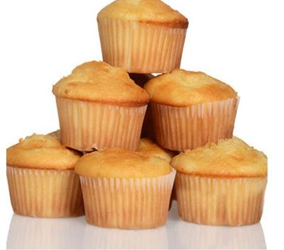 China Disposable Natural Color Paper Cupcake Holders Round Shaped Cupcake Paper Cups For Baking Buns for sale