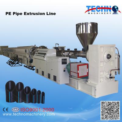 China PIPE HDPE pipe extrusion production line / polyethylene pipe extruding machine for sale for sale