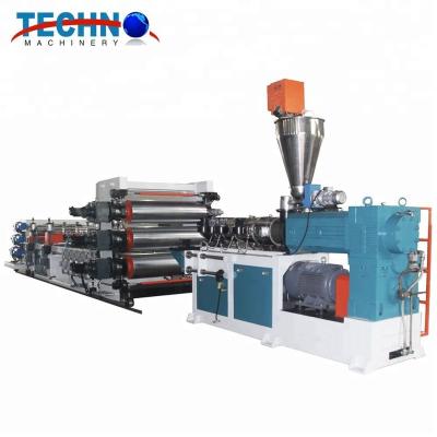 China Sheet PVC Sheet Extrusion Production Line / Rigid Or Soft PVC Sheet Plate Making Machine for sale