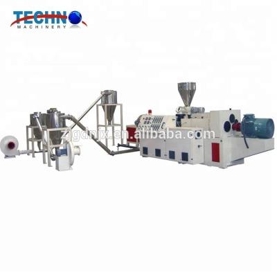 China PVC resin and other additives China PVC compounding and pelletizing line for sale