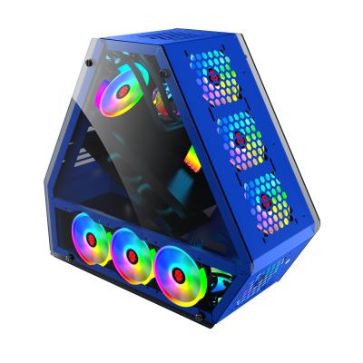 China With Side Panel Special Shaped Window T8 Atx Gaming Computer Case PC Gaming Tower PC Gaming Computer Desk for sale