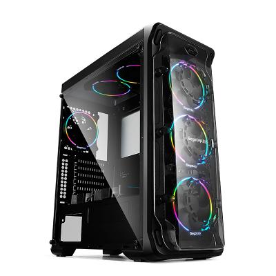 China With Side Panel Window Towers GPU Large Server Computer Gaming Case Box Cabinet PC Gamer High Quality Steel Enclosing Chassis for sale