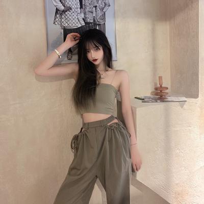 China Anti-wrinkle Women High Waist Pants Woman Casual Long Pencil Pants Street Wear for sale