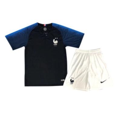 China France 2 stars kids jersey soccer jersey World Cup France team home football jersey for sale