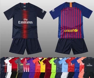 China Custom kids soccer jersey full kit with socks football jersey for kids for sale