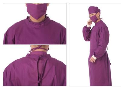 China Reinforced pure cotton protective clothing Medical high-quality surgical gown for sale