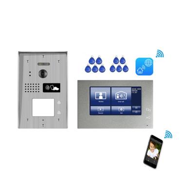 China Wireless Home 7 Inch Screen 2 Way Door Smart Door Waterproof / Waterproof IP Long Distance Video Intercom for sale