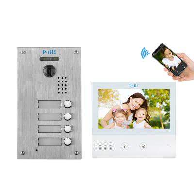 China Waterproof/waterproof villa building video intercom, IP video intercom phone doorbell, video door phone audio video intercom 2 wires for sale