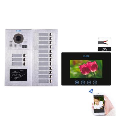 China Home Security System Multi Video Apartment Door Phone Intercom Video Door Phone for sale