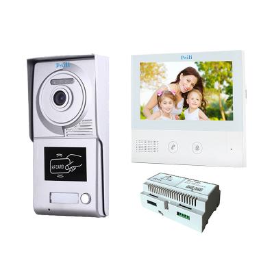 China Inch 2 Wire Integrated Camera 7 Video Door Phone Intercom For Apartment for sale