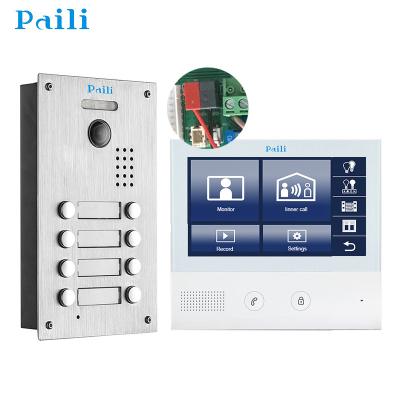 China Paili home security system knx smart home ip 2 wires video intercom video door phone for home automation system for sale