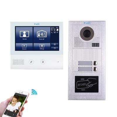 China Home Automation Paili Security System 2 Wires Smart Home Android Android Intercom IP Video Door Phone System For 2 Apartments for sale