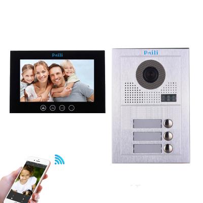 China 2020 new videocitofono IP video security system door phone 2 wires home video video intercom for 3 apartment for sale