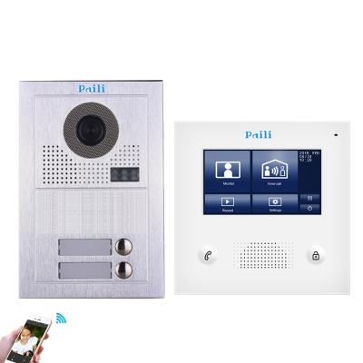 China Open Pailis pl619 Families 2 Wire Smart Video Doorbell Intercom Villa 4.3