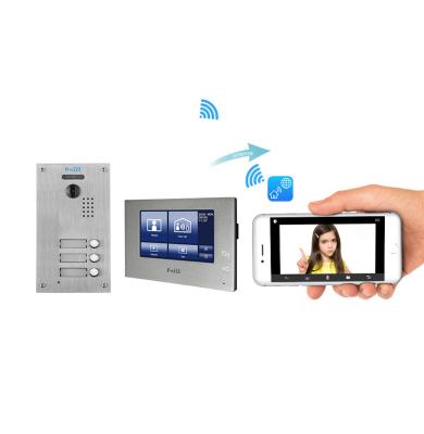 China Waterproof / Waterproof Wired IP Video Intercom With Remote Control For Multi Building Video Doorbell Phone for sale