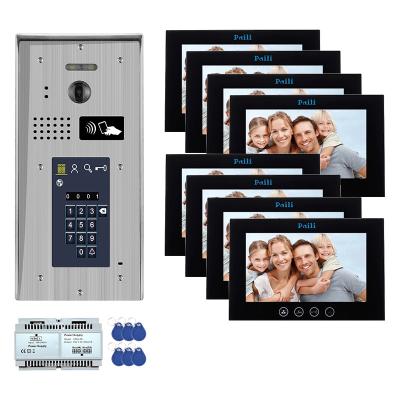 China Stable Home Security System Video Door Intercom 7 Inch Color Screen Door Phone Video Intercom for sale