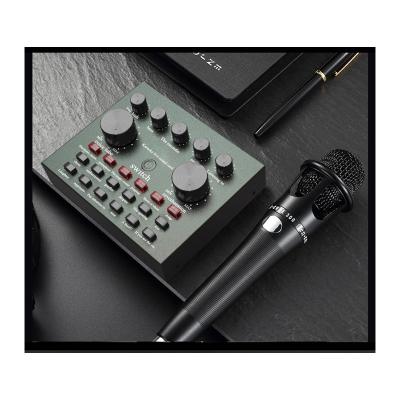 China Perfect sound professional recording studio is suitable for condenser microphone audio interface recording with V8 external live sound card for sale