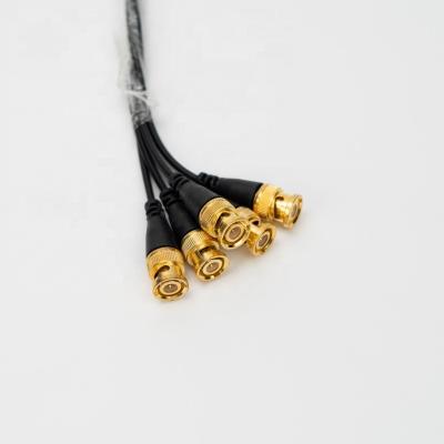 China Factory direct sale good quality rf black tail shielded wire monitoring power cord bnc connector for sale