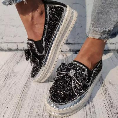 China 2021 new arrival women's summer ladies shoes thick bottom lazy solid plus size sports casual shoes for women for sale