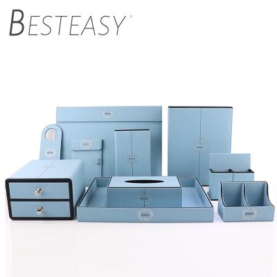 China Hotel Guest Room KTV Club Desk Manufacturers Luxury Leather Folder PU Menu Hotel Room Customized Amenities List Products for sale