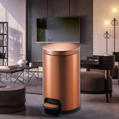 China Induction Kitchen Waste Bin Smart Stainless Steel Trash Can Desktop Sustainable Waste Bin for sale